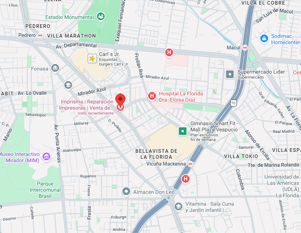 Ubicación imPrisma - El Molino 6496, La Florida