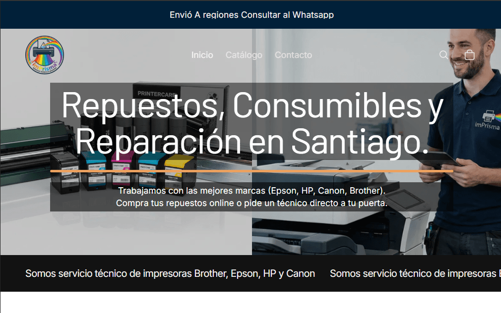 Tienda Online imPrisma - Repuestos, Consumibles y Reparación